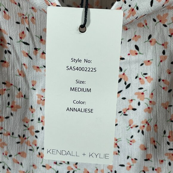 NEW Kendall & Kylie Pants Womens Medium pink floral wide leg cottage - Picture 6 of 10